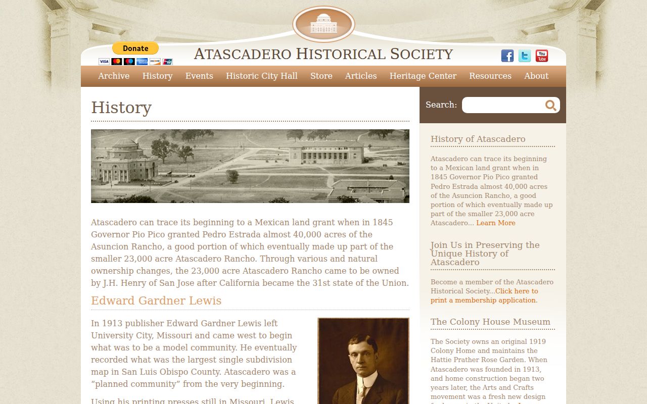 Atascadero city directory historical society records