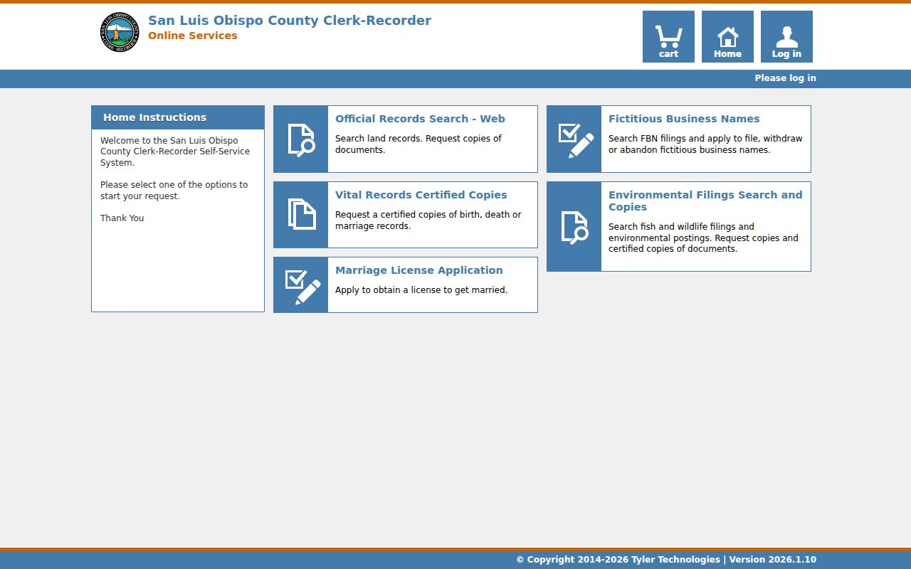 Atascadero residents directory San Luis Obispo County official records index